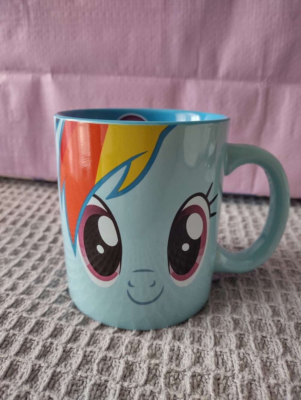 My Little Pony Rainbow Dash Ceramic Coffee Mug | 2013 Hasbro | Blue Collectible